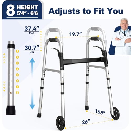 Standard Walker with Wheels