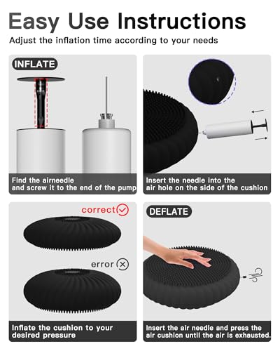 Wobble Cushion with Inflation Pump