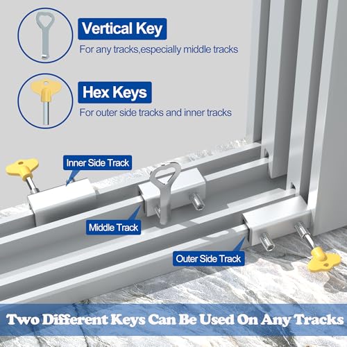 8 Sets Sliding Window Locks