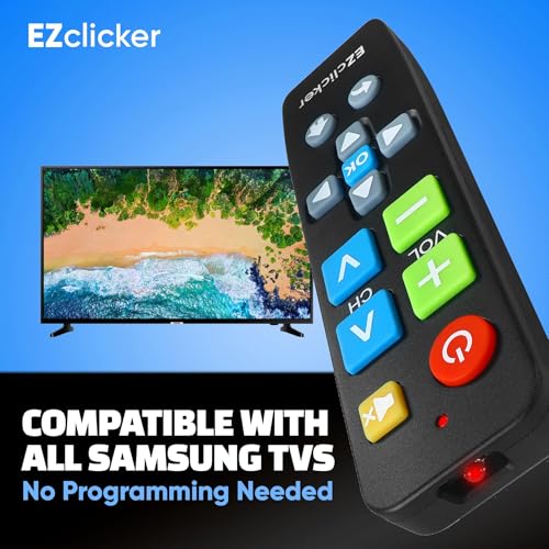 Big Button Universal TV Remote Control for All Samsung TV Only Simplified and Easy to Use