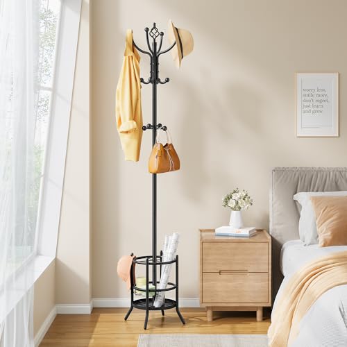 Coat Rack Stand with Umbrella Holder