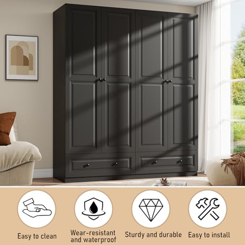 Armoire Wardrobe Closet with Drawers