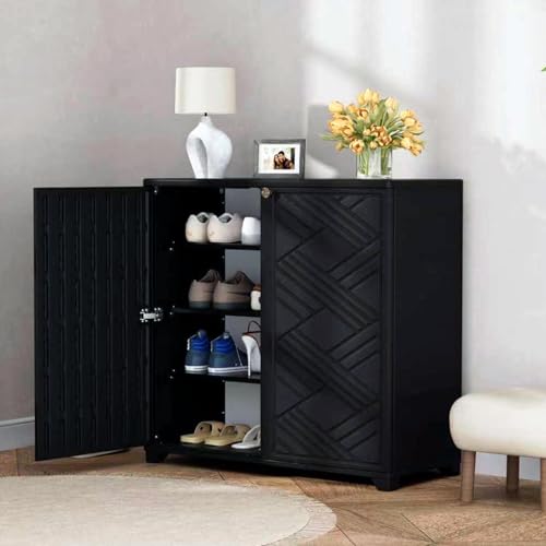 Outdoor Indoor Storage Cabinet Resin Cabinet Waterproof White