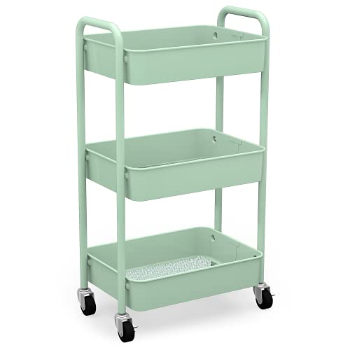 3 Tier Rolling Metal Storage Organizer