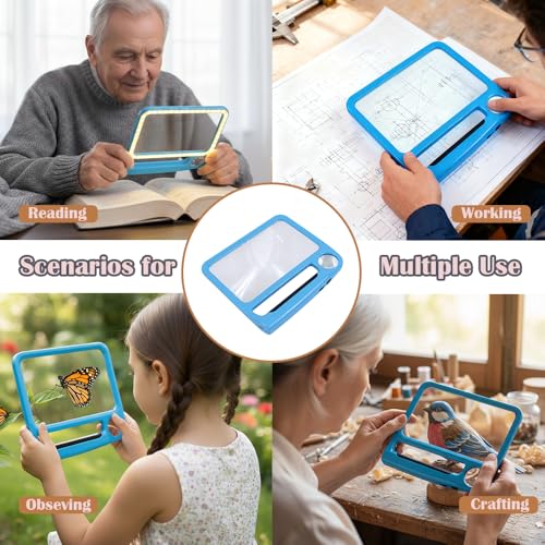5X 10X Full Page Magnifying Glass for Reading