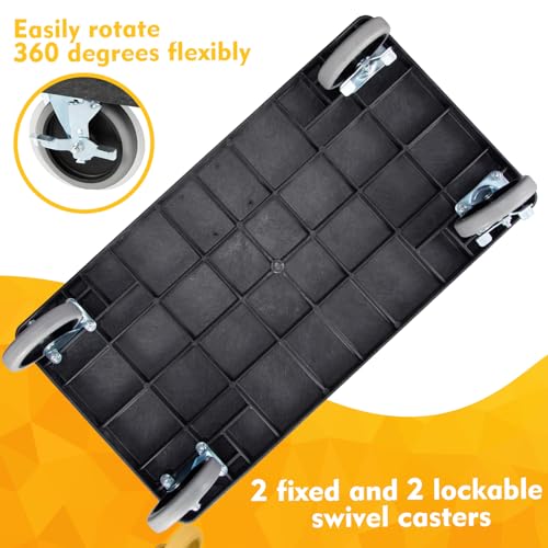 Heavy Duty Plastic Utility Cart 34 x 17 Inch
