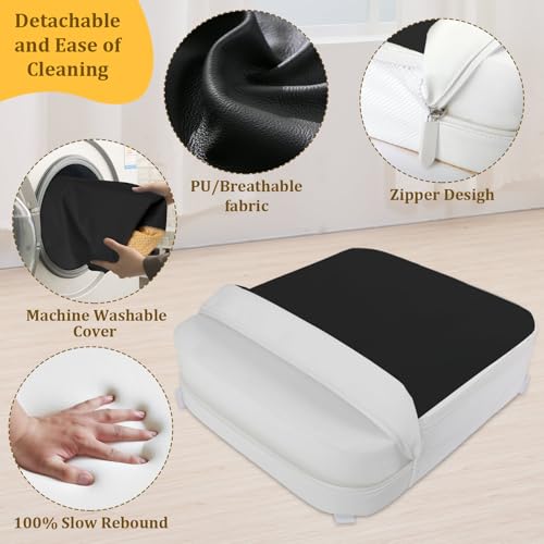 Toddler Booster Seat for Kitchen Chair 4 Point Anchor Fix 3.8 Inch Lift