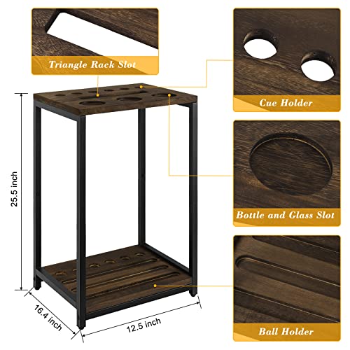 Pool Cue Holder Pool Stick Holder Pool Cue Stick Rack Wood Floor Stand Billiard Stick Holder Pool for Billiard Room Club
