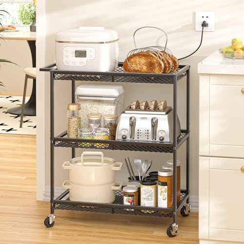 3 Tier Rolling Utility Kitchen Cart