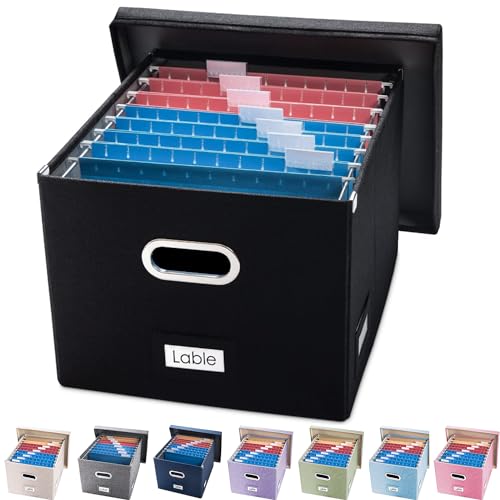 File Box with Metal Brackets