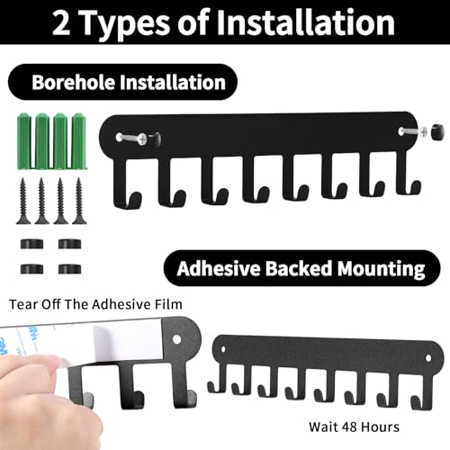2 Pack Wall Mount Key Holder