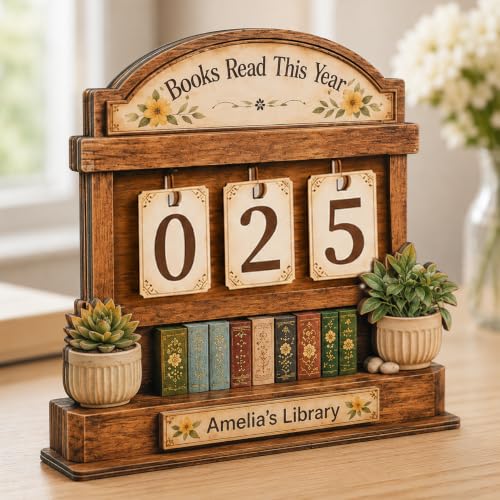 Personalized Books Read This Year Counter