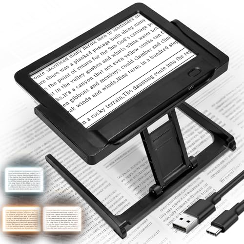 6X Large Magnifying Glass for Reading Full Page Magnifier for Reading