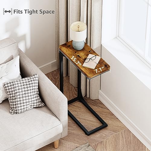 Living Room Table Sets Narrow C Shaped Side Table Set of 2