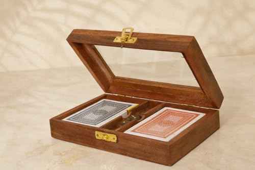 Wooden Playing Card Box