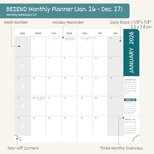 Month to View Planner 2025