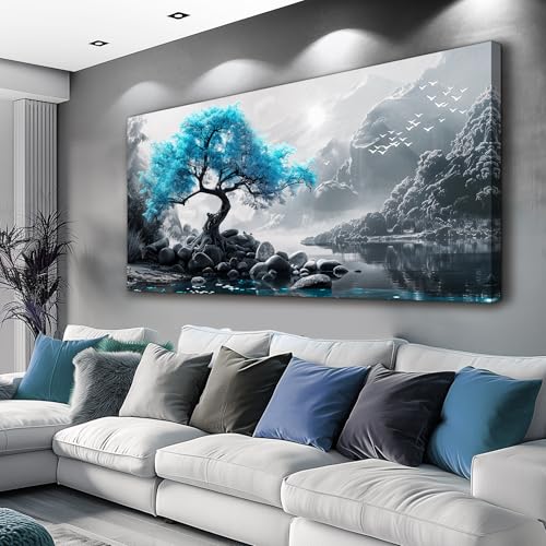 Canvas Wall Art Painting For Living Room Wall Decor White Flowers Picture Wall Decoration Artwork For Dining Room Bedroom Bathroom Kitchen Room Wall Print Painting For Home Decor 20x40 In