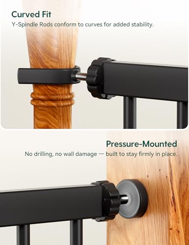 Pressure Mounted Baby Gate for Stairs