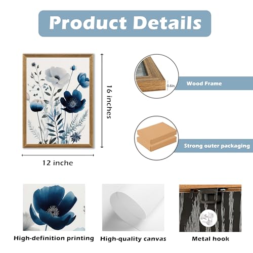 3 Pieces Framed Canvas Wall Art