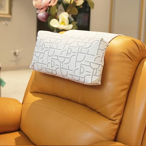Neck Pillow for Recliner Head Pillow Adjustable Plush Pillow Neck Roll Non Slip Fleece Couch Neck Head Support Pillow for Travel Home Recliner Sofa Armchair