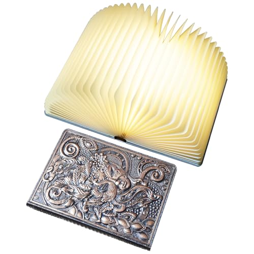 Decorative LED Book Light with Embossed Design