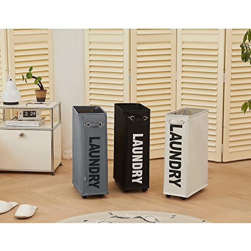 Rolling Laundry Basket Hamper on Wheels