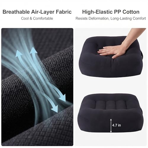 Car Booster Seat Cushion Posture Cushion Portable Breathable Mesh