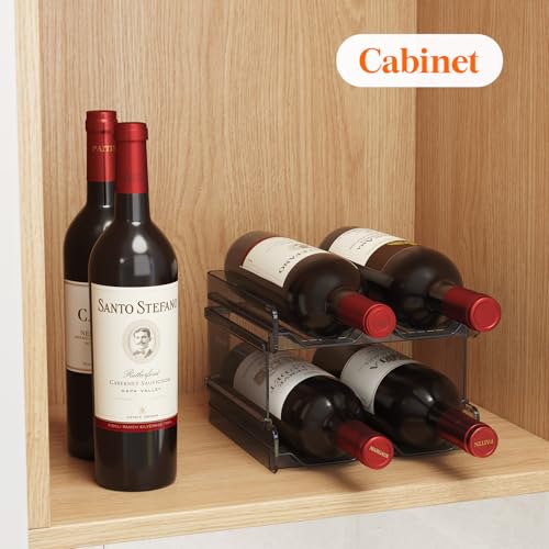 Plastic Stackable Wine Rack for Refrigerator