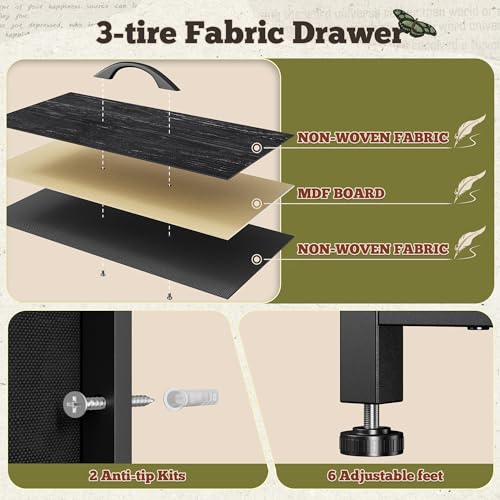 55" W Dresser for Bedroom with 9 Drawer