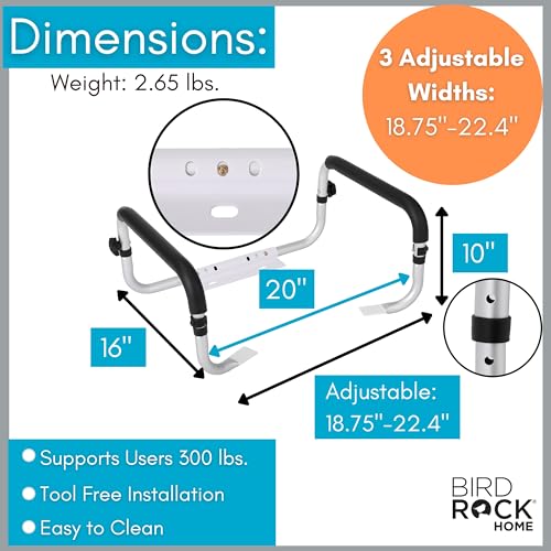 Toilet Seat Safety Rail for Seniors
