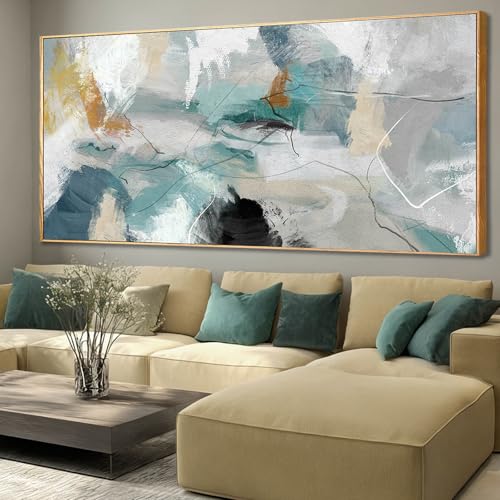 Green Wall Art Large Artwork Pink Wall Decor Abstract Wall Decorations Black Art White Flowers Paintings Plum Blossom Room Decor