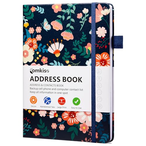 Address Book with Individual Alphabetical Tabs Laminated