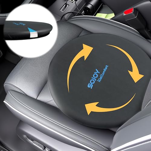 iGelComfort Deluxe Gel Swivel Seat Cushion with Supportive Memory Foam 360 Degrees Rotating Seat Cushion for Home