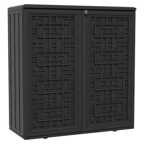 Waterproof Indoor Outdoor Storage Cabinet with Shelf