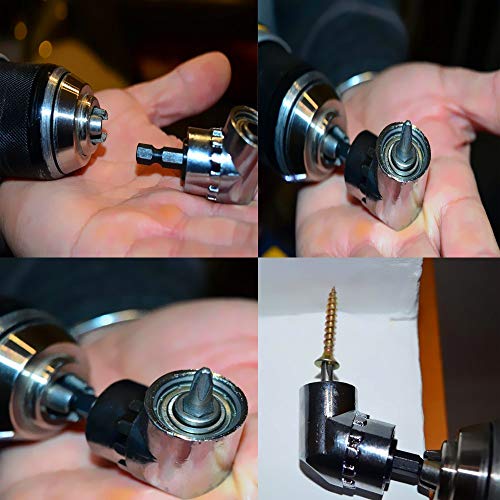 Individual Drive Sockets Adapter Drill Bit Extension Right Angle Drill Attachment Short Screwdriver Bits