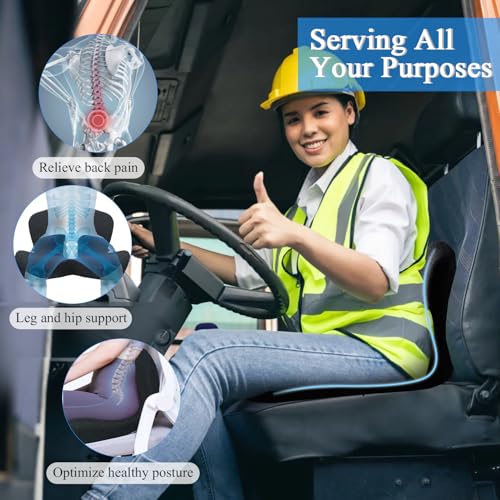 Ergonomic Seat Cushion with Adjustable Strap