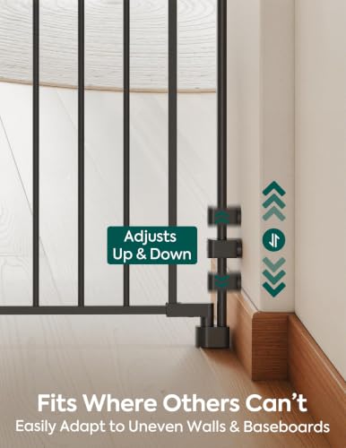 Removable & No Bottom Bar Baby Gate
