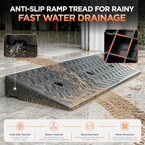 Rubber Curb Ramps for Driveway