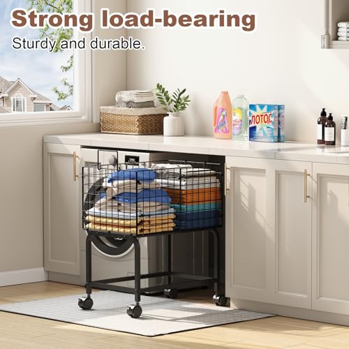 Wire Laundry Hamper Cart