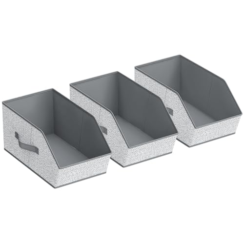 Fabric Closet Storage Cubes Square Storage Bins with Dual Handles
