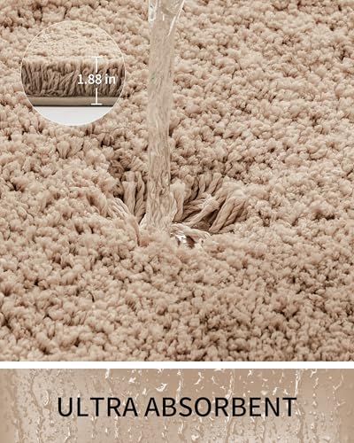 Fluffy Absorbent Bathroom Rug