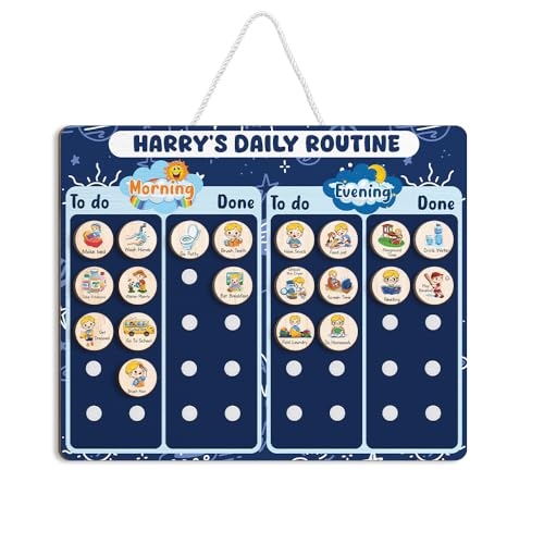 Personalized Wooden Daily Routine Chart
