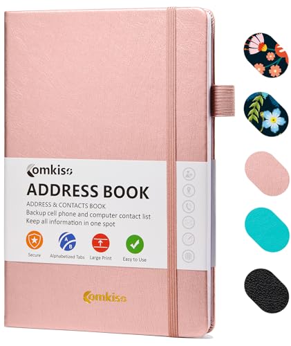 Address Book with Individual Alphabetical Tabs Laminated
