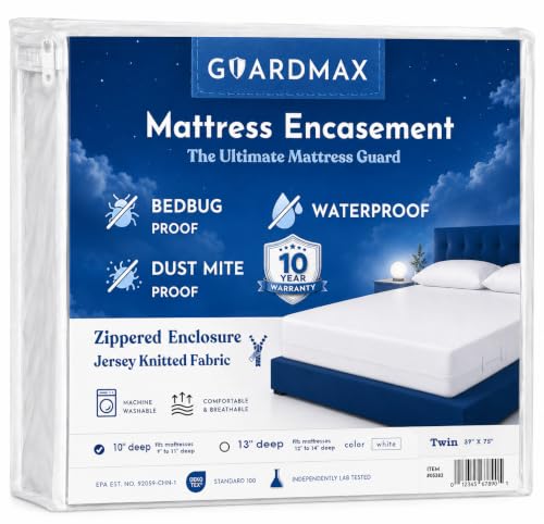 Jersey Knitted Zippered Mattress Encasement with Deep Pockets