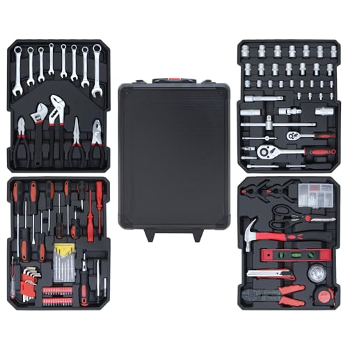 Complete Home Tool Set Versatile Rolling Tool Kit