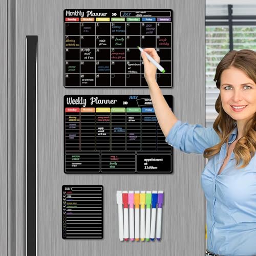 Magnetic Dry Erase Calendar Whiteboard