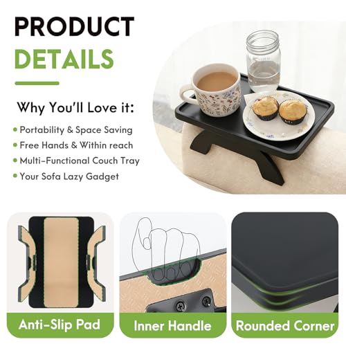 Couch Arm Table Tray