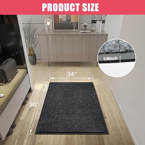 Door Mat Indoor Outdoor Entrance Mat to Trap Dirt and Moisture