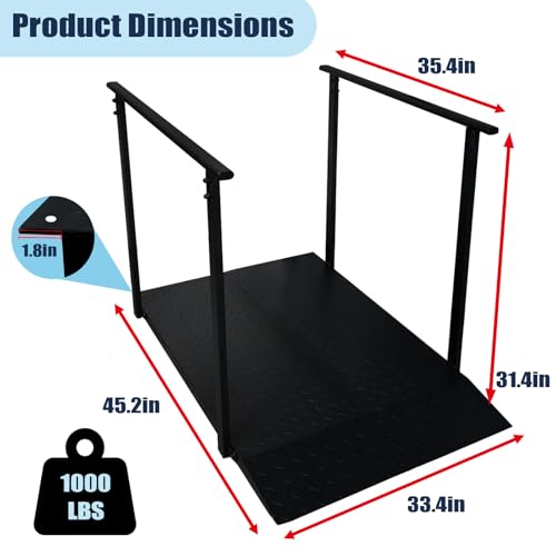Wheelchair Ramp with Handrails