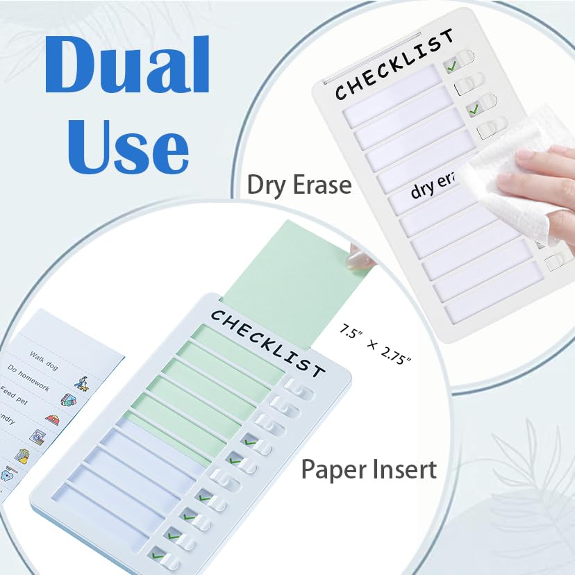 Senhwal Dry Erase Checklist Board